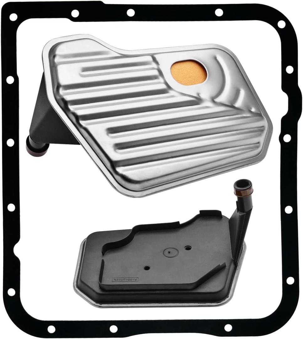 4L60-E 4L65-E Deep Pan Transmission Filter Kit with Gasket TF337 Compatible with Yukon Sonoma Sierra Savana Safari Jimmy Envoy Trailblazer Tahoe Suburban Silverado Colorado Camaro Blazer Astro