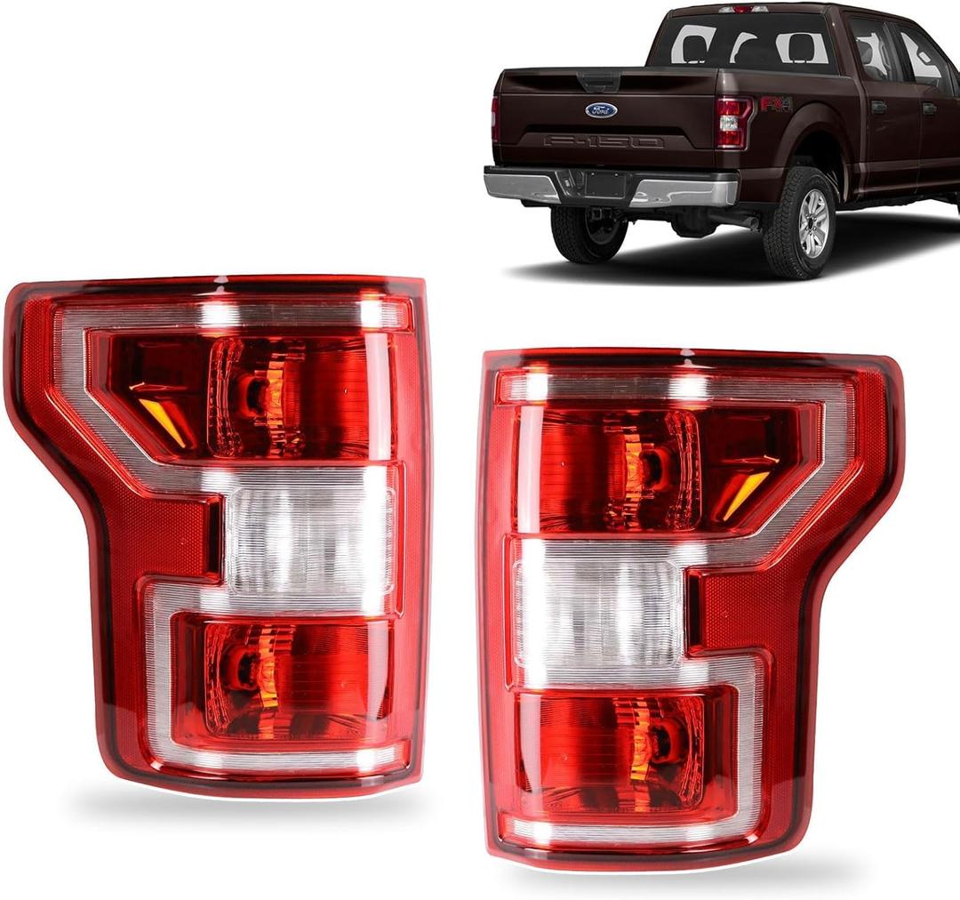 Tail Light Compatible With 2018-2020 Ford F150 Rear Light Taillights Left and Right Driver and Passenge Side Replace JL3Z13405H JL3Z13404H