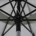 Sunnyglade 9' Patio Umbrella Outdoor Table Umbrella with 8 Sturdy Ribs (Grey)