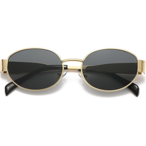 livho 2025 Trendy Oval Sunglasses - Stylish Polarized Shades for Everyday - Retro Metal Frames