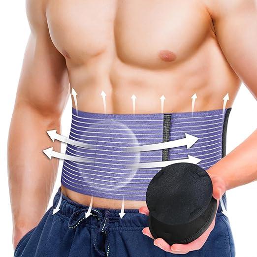 Umbilical Hernia Belt for Men and Women – Abdominal Support Binder for Belly Button Hernia Support, Relieve Pain for Incisional, Femoral, Hiatal, & Inguinal Hernia Surgery Prevention Aid S-M
