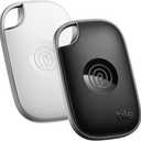Tile by Life360 Pro - Powerful Bluetooth Tracker, Key Finder and Item Locator for Keys Bags, and More. Both iOS and Android Compatible. Phone Finder. 2-Pack (Black/White)