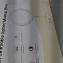 DEIOVWXS Makeup Mirror, 3000mAh Rechargeable Double-Sided Magnifying Vanity Mirror with 3 Colors, 1X/10X, 360 Rotation, Adjustable Brightness, Gifts for Mom, Women,Wife, Girls, Dorm Room Essential (Black)