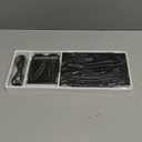 Samsers Multi-Device Foldable Bluetooth Keyboard with Touchpad, Rechargeable Dual-Mode(2.4G+BTx2) Wireless Keyboard with Holder, Portable Folding Keyboards for Android Windows iOS Mac OS - Black