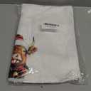 Qabliqo Funny Highland Cow Christmas Kitchen Hand Towels, Highland Cow Christmas Decor, Winter Xmas Cute Baby Cows Decorative Hand Towels for Kids Bathroom Washroom, 16x24 Inch Set of 2