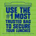 Ziploc Sandwich and Snack Bags with EasyGuide Texture, Plastic Storage Bags with Grip 'n Seal Technology, 105 Bags Total