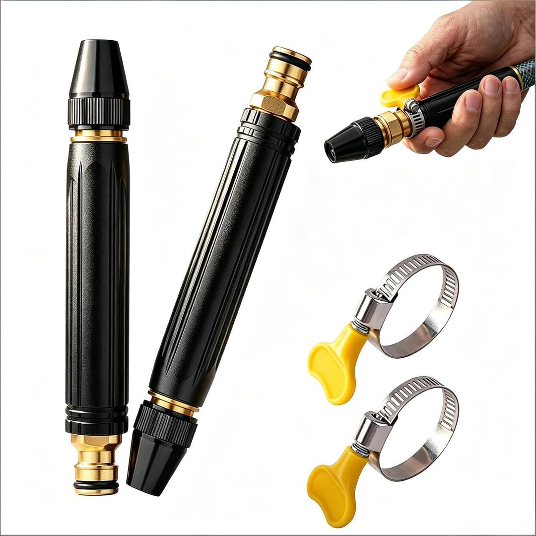 Home High-Pressure Car Wash Water Gun with Booster Nozzle, Adjustable Spray for Watering Plants, Multi Function Lawn & Garden Watering Sprayer