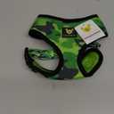 EcoBark Dog Harness - Eco-Friendly Max Comfort Harnesses - Luxurious Soft Mesh Halter - Over The Head Harness Vest- No Pull and No Choke for Puppy, Toy Breeds & Small Dogs (Medium, Camo)