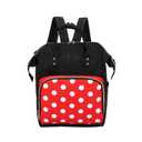 Exttlliy Baby Diaper Bag Backpack, Large Capacity Waterproof Multi-Function Fashion Polka Dots Travel Bag Pack, Nursing Bag(A)