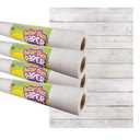 Teacher Created Resources Better Than Paper Bulletin Board Roll, 4' X 12', White Shiplap, 4/Pack (Tcr32429)