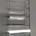 Jetec Acrylic Pen Holder 6 Compartments Makeup Brush Stationery Organizer Pencil Holder for Desk Accessories, Cosmetic Brushes, Dorm, Home, Bathroom, Kitchen, Office Supplies(Clear)