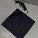 Rhinestones Graduation Cap Class of 2025 Crystal Grad Cap for Men Women Girls High School Bachelor Photo Props