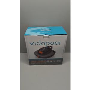 Robotic Pool Cleaner, Cordless Technology with Self-Parking Feature, Suitable for Flat and above Ground Pools, White, VRPC01-3