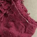 Montgomery Ward Emily Floral Chenille Bedspread, Soft Cotton Comforter Set, Queen Size Quilt - Luxury Hotel Bedding, Queen Bedspread (Red, Queen)