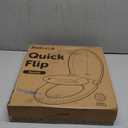 Quick Flip Toilet Seat with Built-In Potty & Splash Guard for Toddler Training, Slow Close - Jool Baby (Round)