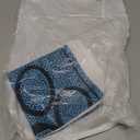 3dRose fl_25927_1 Letter T Blue Cheetah Print Cat Paw Garden Flag, 12 by 18-Inch