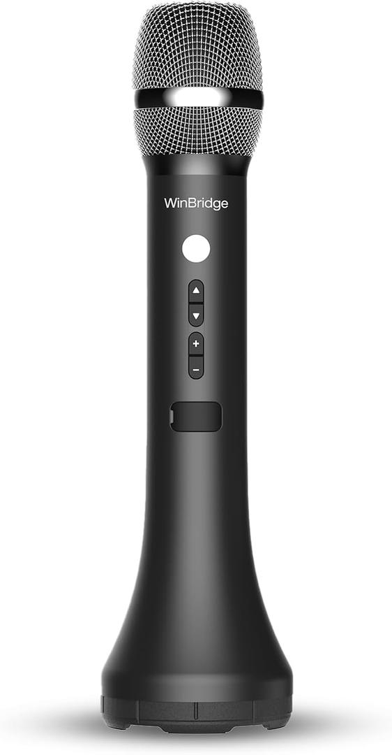 Bluetooth Microphone Wireless Voice Amplifier, Professional Intelligent Noise Cancelling Handheld/Desktop Mic Speaker, 15W Wireless Mic with 3 Sound Effects for Teaching Singing Speaking Karaoke H9