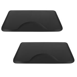 Artist hand 3 ft. x 4 ft. Barber Chair Mat Anti-Fatigue Salon & Barber Comfort & Support Mat - Non-Slip, Durable - Black Rectangle - 1/2 in. Thick,2PCS