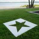 Cinnvoice 30 x 30inch Large Star Stencil Reusable Plastic for Yard, Walls, Fabric, Canvas, Flag, DIY Crafts and Independence Day Project