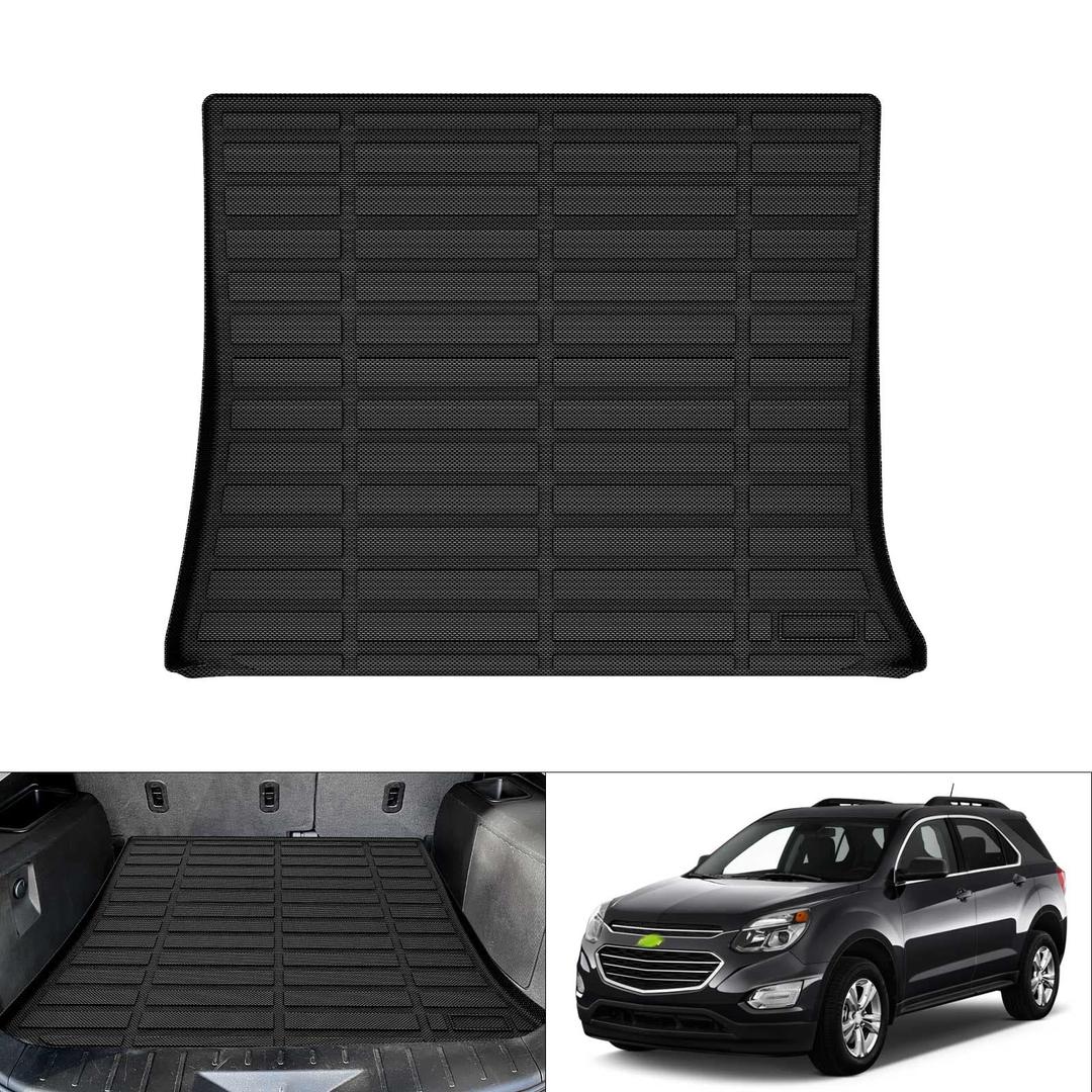 Cartist Custom Fit for Cargo Liner 2010-2017 Chevy Equinox/GMC Terrain All Weather Anti-Slip Rear Trunk Mat TPE Waterproof