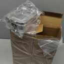 Umigy 8 Pcs Stainless Steel Food Containers 550ml Metal Bento Lunch Box Stainless Steel Food Storage Containers, Lockable Clips to Leak Proof, Reusable Dishwasher Snack Boxes for Work