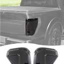 Hoolcar Tail Light Lamp Cover Guard Trim Compatible with Ford F150 Raptpr 2024 2025 (Smoked Black)