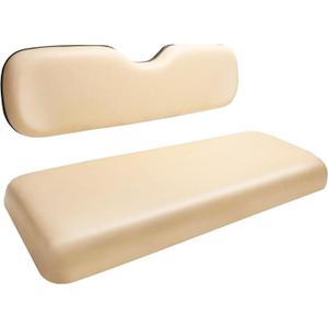 Dr.Acces Golf Cart Universal Rear Cushions for Club Car EZGO Yamaha - Replacement Seat Dedicated for Flip Back (Beige)