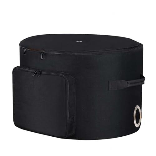 Hose Reel Box Bag Holds 150 ft Hose, Hose Hideaway with Small Tool Storage Pocket Shields Against Rain, Snow, Sandstorms