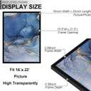16x22 Picture Frame Set of 6 for Photo Poster Horizontally/Vertically | Black Light Weight and High Transparent 16 x 22 Frame for 16by22 Pciture Wall Mount(6 Packs|Black|16x22)