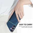 CCSmall Case for Samsung Galaxy S25 Detachable Magnetic Wallet with Card Holder, Retro PU Leather Phone Case Cover with Card Slots for Samsung Galaxy S25 [2 in 1] Blue