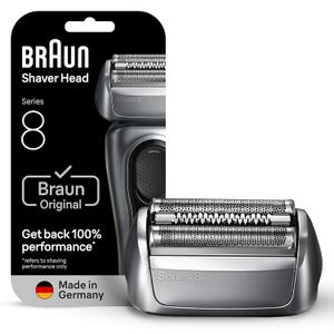 Braun Series 8 83M Electric Shaver Head Replacement Cassette, Silver (1 Count (Pack of 1))