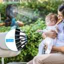 FRIZCOL Stroller Fan for Baby - Portable Fans Rechargeable - Battery Operated Fan(Use for 24Hrs) - Fan for Handheld/Clip On/Car Seat/Desk/Camping