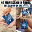 3 x Cruise On Sand Remover Bag for Beach - Wipes Off Sand from Feet, Legs, Hands - Beach Accessories Essentials for Women, Kids & Family - Must Haves for Vacation!