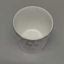 Ceramic Pen Holder Stand Cup Pencil Holder Organizer Makeup Brush Holders for Home Office Desk (White)