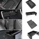 4PCS Center Console Organizer Compatible with 2023 2024 2025 2026 Honda CRV EX-L/Sport-L Hybrid Dashboard Tray and Armrest Storage Box Armrest Hidden Tray Interior Accessories