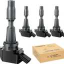 NPAUTO Ignition Coil Pack compatible with 2015 2016 2017 2018 2019 Hyundai Sonata, Kia Optima, Hyundai Santa Fe Sport Tucson Veloster, Kia Sorento Sportage Stinger, L4 2.4 2.0, Set of 4