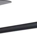 Paper Towel Holder, Upgrade SUS304 Stainless Steel Paper Towel Holder Under Cabinet, Bend-Resistant, Self-Adhesive or Drill mounting (Black)