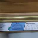 BlastHome® Luxury Fixed Length Curtain Rod, 8 ft, Brushed Gold