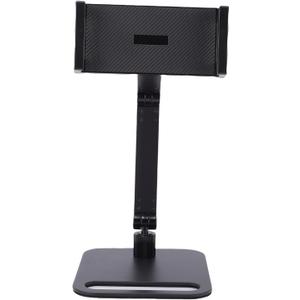 Portable Monitor Stand, 360 Adjustable Foldable Tablet Holder for 6-17.3" Screens, Heavy Duty Carbon Steel Base Supports 10kg, Desktop Display Mount with Silicone Protection