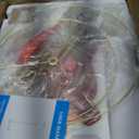 JUNNAI Gold Floor Lamp for Living Room, Tall Standing Lamp 55-65" Adjustable Modern Brass Floor Lamps for Bedroom Reading Office Kids 3 Color Lights Corner Night Stand (9W LED Bulb, White Shade)