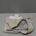 Baby Boy Clothes Suits Infant Gentleman Wedding Outfit Formal Dress Shirt Vest Bowtie Pants 4 Pcs Baby Suit Sets (6-12 Months, Light Beige)