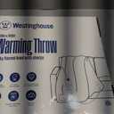 Westinghouse Heated Blanket Throw, Soft Flannel to Sherpa Electric Blanket with 10 Heating Levels, 12 Hours Auto Off, Fast Heating, Machine Washable, 50x60 Inch, Pink