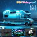 Destlife 2 Pack RV Awning Lights, 40FT 12V LED Light Strip, RV Outdoor Light, Camper Lights RV Porch Light for Motorhome Travel Trailers Food Trucks, RV Underglow Light Kit(RGB)