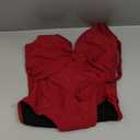 AI'MAGE Women's One Piece Swimsuits V Neck Tummy Control High Waisted Bathing Suit Halter Top Swimwear (X-Large, Wine Red)