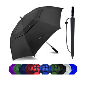 Golf Umbrella Large 62/68/72 Inch, Extra Large Oversize Double Canopy Vented Windproof Waterproof Umbrella, Automatic Open Golf Umbrella for Men and Women and Family.