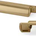 4 Pack Cup Pulls 3"(76mm) Center to Center Drawer Pulls Champagne Bronze Cabinet Cup Pulls Kitchen Cabinet Hardware Satin Brass Cabinet Handles Bin Cup Drawer Handles Gold Knobs.
