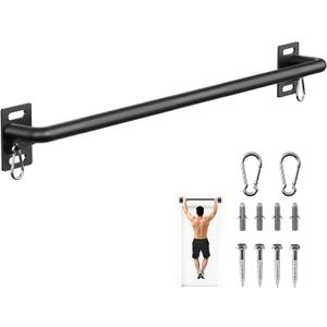PAPABABE Wall Mounted Pull Up Bar, Chin Up Bar, Strength Training Pull-Up Bars Chin Up Bars for Home Gym