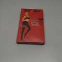 2 x HA WA Black Tights for Women, 2 Pairs Opaque Tights with Control Top Pantyhose (Black, XL)