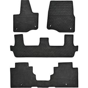 Car Floor Mats Custom Fit for Ford Expedition 2018-2025 (Not Fit MAX Or L) 8 Seats with 2nd Bench Seat Black Rubber Auto Liner Mats All Weather Protection Car Floor Mats Custom Fit for Ford Expedition 2018-2025 (Not Fit MAX Or L) 8 Seats with 2nd Bench Seat Black Rubber Auto Liner Mats All Weather Protection