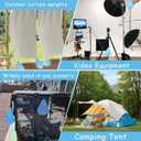 16 Pack Pool Cover Weights with Hooks, Above Ground Pool Cover Weights, Leakproof Swimming Pool Cover Hanging Bag Heavy Duty PVC Pool Water Bags, Antifreezing Winter Pool Cover Weights (Light Blue)